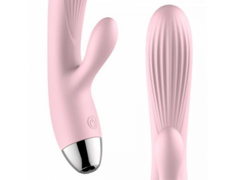 Silikonowy Wibrator B-Series Różowy USB 10 Funkcji z Podgrzewaniem - 8